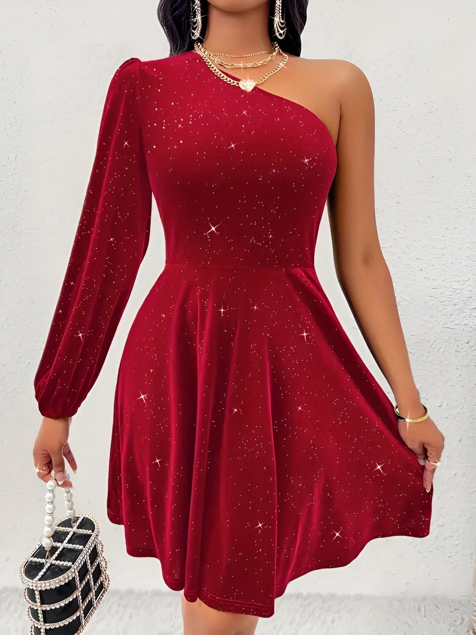 Aurora | One-Shoulder Mini Dress - Lumina Vancouver - Lumina Vancouver