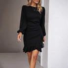 Nova | Fitted Wrap Style Mini Dress - Lumina - Lumina Vancouver