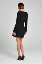 Nova | Tweed Mini Dress Pearl Trim - Lumina - Lumina Vancouver