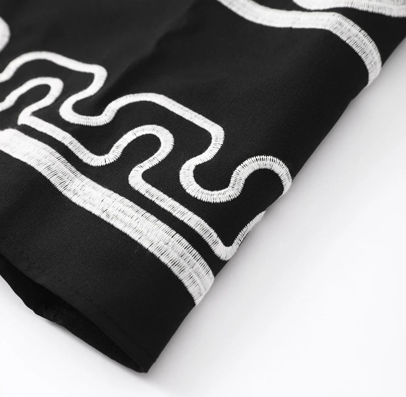 Nova | Loose Fit Dress Geometric Pattern - Lumina - Lumina Vancouver