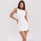 Astra Luxe Minimalist White | Mini Dress - Lumina - Lumina Vancouver