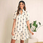 Elara Cotton Bow Daydream | A-Line Dress - Lumina - Lumina Vancouver