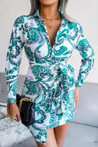 Mira | V-Neck Wrap Dress with Tie Waist - Lumina - Lumina Vancouver