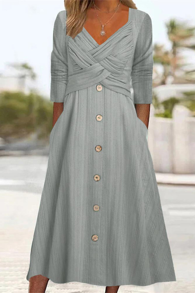 White Lumina Vancouver Beaudine A-Line Mini Dress with crisscross wrap neckline, stylish and elegant for casual or semi-formal wear.