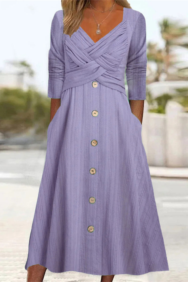 White Lumina Vancouver Beaudine A-Line mini dress with crisscross wrap neckline, stylish and elegant for casual or semi-formal wear.
