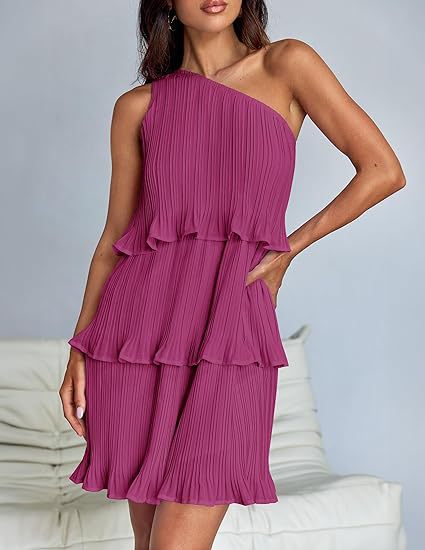 Nova | Pleated One-Shoulder Dress - Lumina - Lumina Vancouver