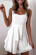 White Nova women's sleeveless mini dress by Lumina Wear, featuring a stylish and fitted design perfect for warm-weather occasions.
