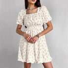 Seraphina | Floral Mini A-Line Dress - Lumina - Lumina Vancouver