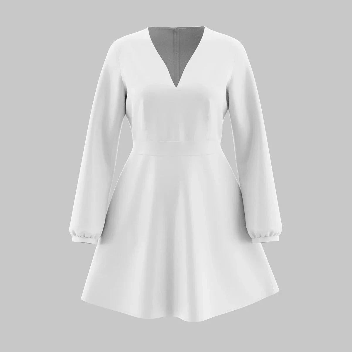 Nova | Satin Mini Dress with Deep V-Neck - Lumina - Lumina Vancouver