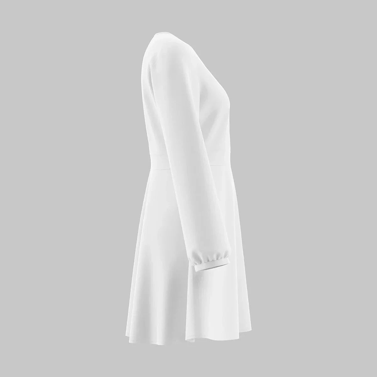 Nova | Satin Mini Dress with Deep V-Neck - Lumina - Lumina Vancouver