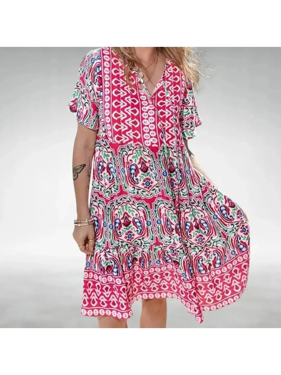 Orange women's dress by Lumina Vancouver, elegant May style with a flattering fit and stylish design.