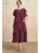 Celestia – Classic Chiffon Dress - Lumina Vancouver