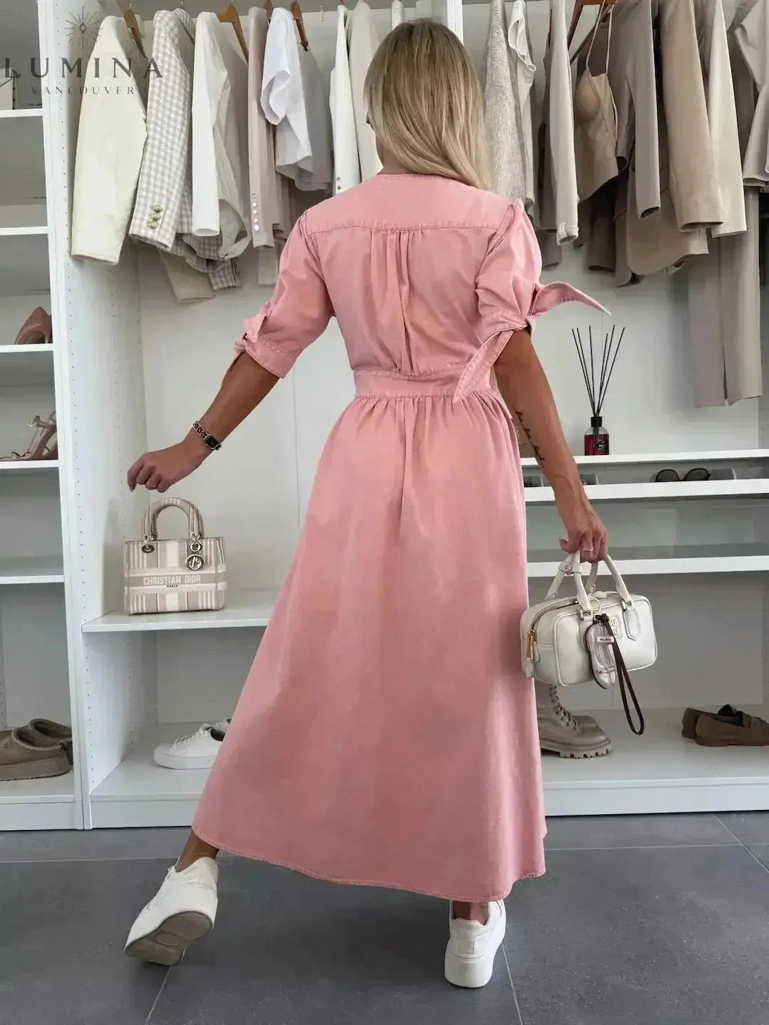 Julie -  Denim Dress - Lumina Vancouver