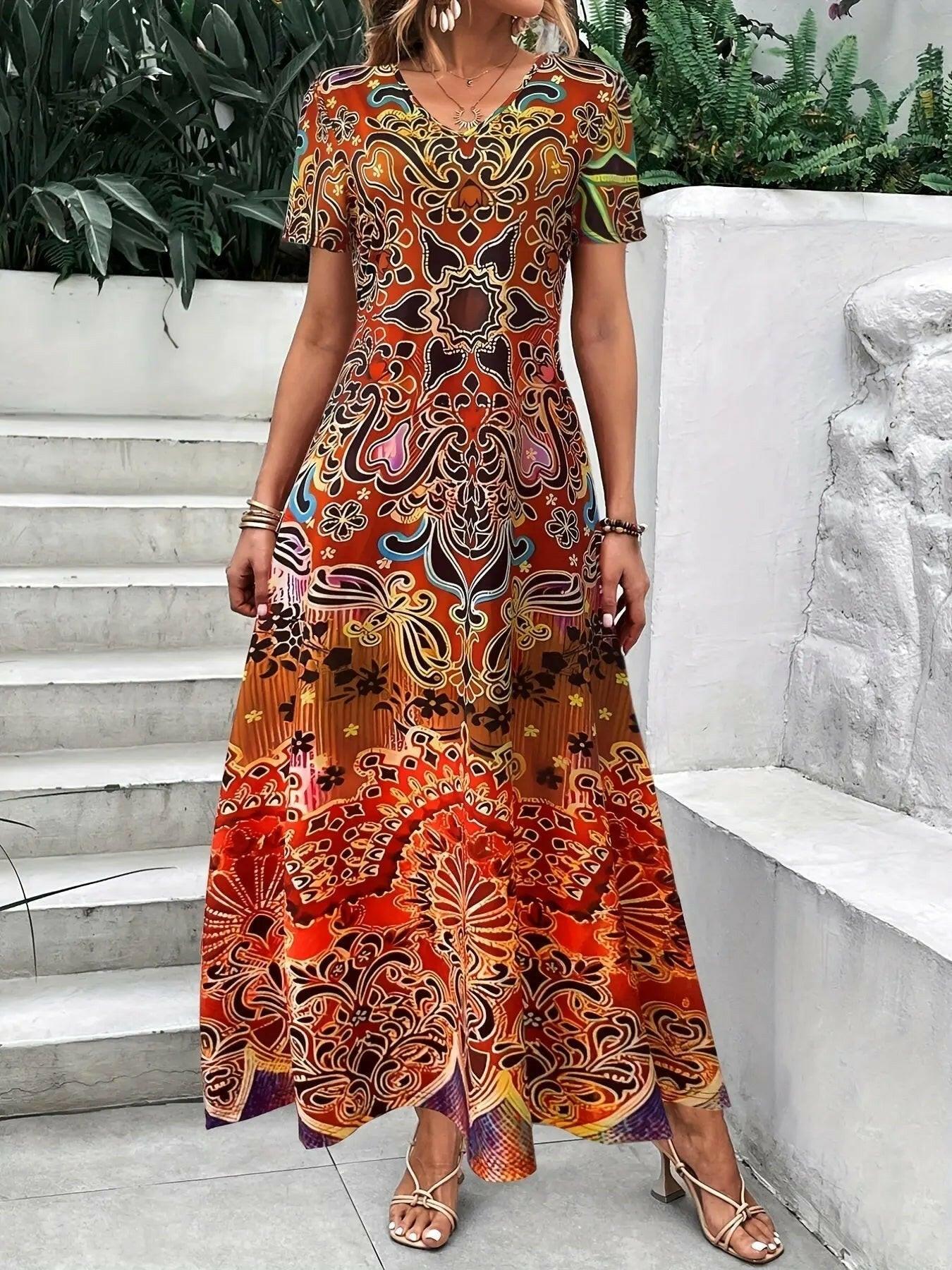 Daisy - Vintage V-Neck Dress - Lumina Vancouver