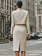 Vera | Cropped Blazer High Waist Set - Lumina - Lumina Vancouver