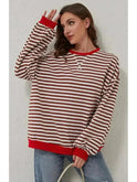 Sky blue oversized fall sweater from Lumina Wear, featuring a cozy, relaxed fit and soft knit fabric perfect for cooler weather.