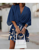 Valeria - Bohemian Floral Mini Dress - Lumina Vancouver