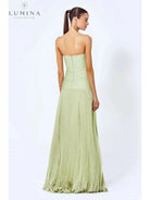 Lumina Vancouver Morgane sleeveless drop-waist maxi dress, elegant wedding guest gown with flowy silhouette and sophisticated style.