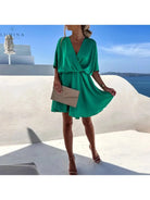 Pink rose elegant wedding guest dress by Lumina Vancouver, stylish and sophisticated for special occasions.