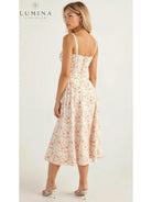 Lumina Vancouver Alina elegant yellow waist dress, perfect for wedding guests, featuring flattering and chic style.
