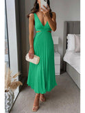 Lumina Wear Zoe Dreamy Maxi Dress in yellow, flowing fabric, elegant design, perfect for wedding guests or special occasions.