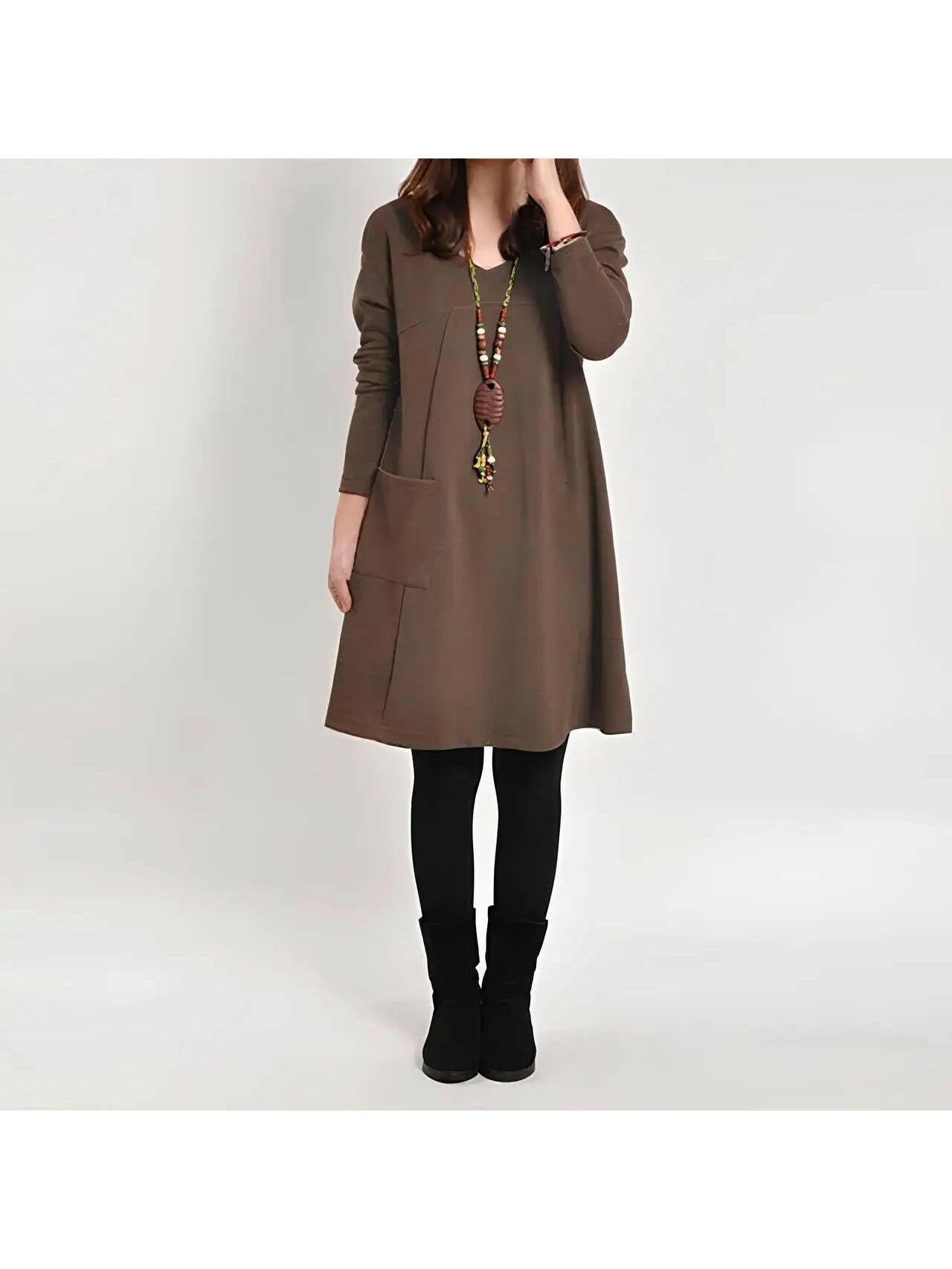 Yellow Torunn dress by Lumina Vancouver featuring a flowing design and elegant style, perfect for casual or semi-formal wear.