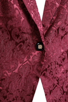 Luna | Burgundy Jacquard Blazer - Lumina - Lumina Vancouver