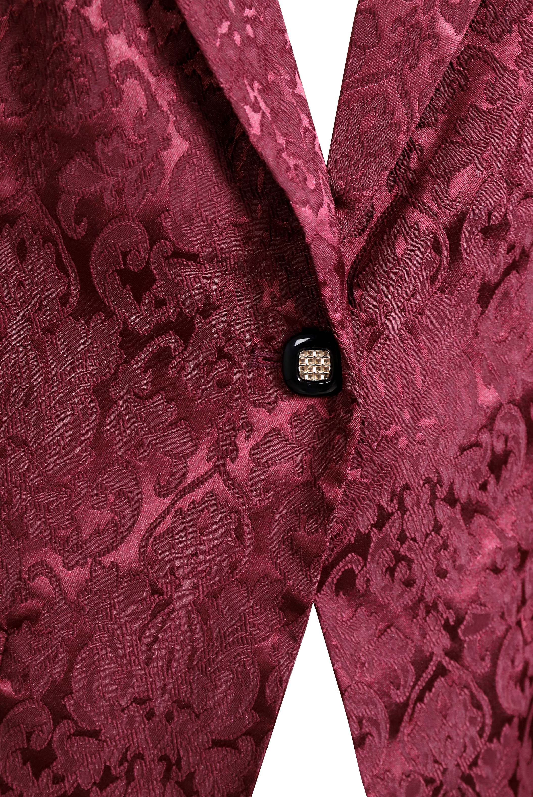 Luna | Burgundy Jacquard Blazer - Lumina - Lumina Vancouver