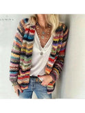 Red Lyka Knit Cardigan sweater by Lumina Wear, featuring a cozy knit texture and a stylish fit.