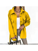 White Lynara stylish autumn jacket by Lumina Wear, featuring a cozy design perfect for fall weather.