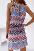 Lyra | Sleeveless Dress Chevron Pattern - Lumina - Lumina Vancouver