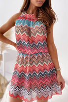 Lyra | Sleeveless Dress Chevron Pattern - Lumina - Lumina Vancouver