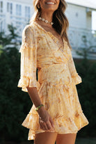 Lyra | V-Neck Dress Floral Print - Lumina - Lumina Vancouver