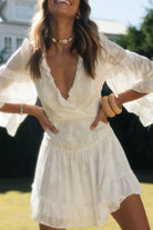 Lyra | V-Neck Dress Floral Print - Lumina - Lumina Vancouver