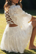 Lyra | V-Neck Dress Floral Print - Lumina - Lumina Vancouver