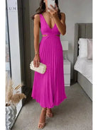 Lumina Vancouver Madeleine elegant yellow maxi dress, perfect for wedding guests, featuring a flowing design and stylish details.