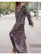 Brown Ombeline Tummy Covering Dress by Lumina Vancouver, stylish and comfortable dress for casual wear.