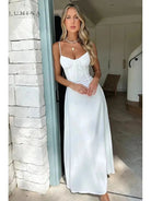 Maelys - Lace-Up Sleeveless Maxi Dress