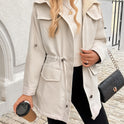 Maisie cozy Sherpa-lined Lumina Wear parka jacket in black with adjustable fit, warm and stylish coat for cold weather.
