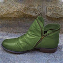 Makayla Lumina black leather ankle boots with sleek design and low heel, stylish footwear for casual or dressy occasions.