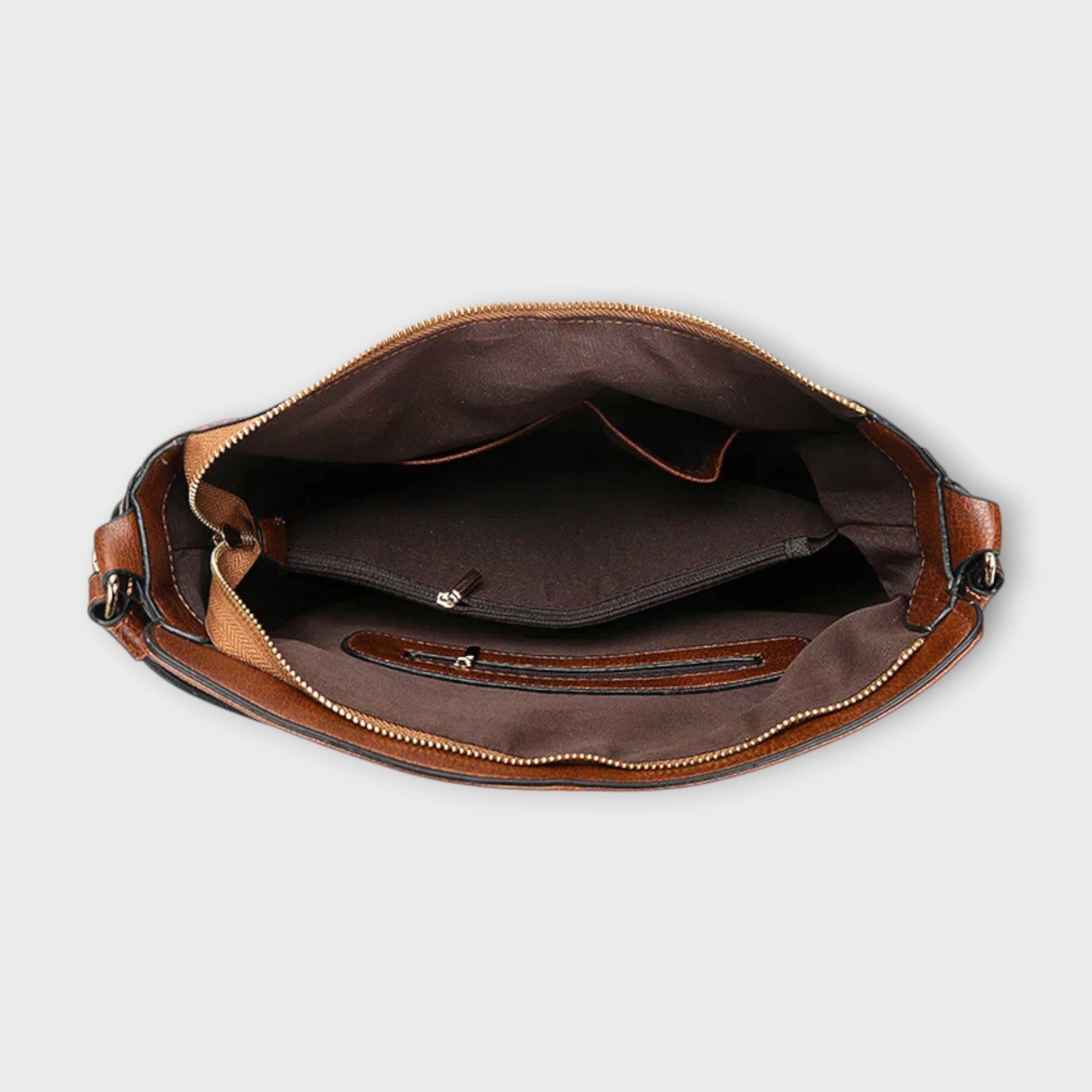 Black Lumina Wear Margaux slouchy hobo handbag with versatile straps, showing its relaxed shape and stylish design.