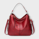 Black Lumina Wear Margaux slouchy hobo handbag with versatile straps, showcasing its relaxed style and spacious interior.
