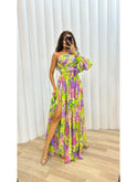 Purple Mckenna evening gown by Lumina Wear featuring a flowing, elegant design perfect for formal occasions.