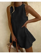 Light blue MIAMI™ casual elegant dress by Lumina Vancouver, stylish and comfortable for everyday wear.