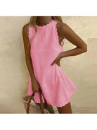 Light blue Miami™ casual elegant dress by Lumina Vancouver, stylish and comfortable for everyday wear.