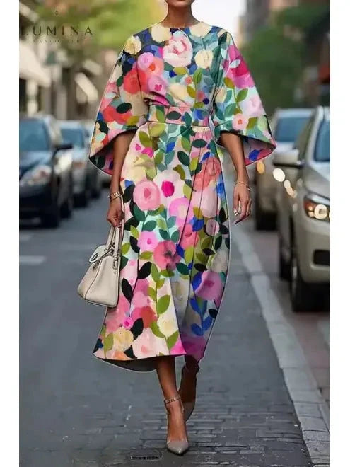 Michelle | Elegant Floral Dress | Lumina Wear Michelle | Elegant Floral Dress | Lumina Wear