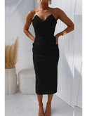 Blue Lumina Wear Milly strapless dress featuring a fitted bodice and flowing skirt, perfect for elegant occasions.