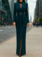 Mooyius | Tailored Belted Maxi Coat - Lumina Vancouver - Lumina Vancouver