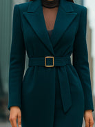 Mooyius | Tailored Belted Maxi Coat - Lumina Vancouver - Lumina Vancouver
