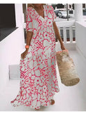 Green Myrtle relaxed summer dress by Lumina Wear, lightweight fabric, casual fit, perfect for warm weather, displayed on a hanger.